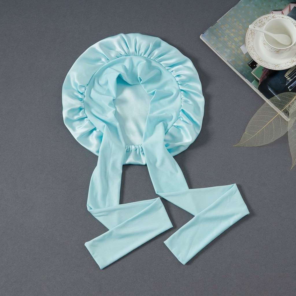 Mulberry Silk Hair Bonnet with Adjustable Tie